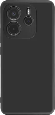 Image de Avizar, Housse pour Xiaomi Redmi Note 14 4G Silicone Soft-Touch oléophobe, Noir