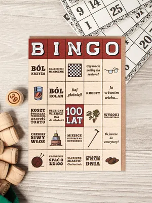 Zdjęcie produktu dla Karnet Urodziny - Bingo 100 lat! - Nadwyraz