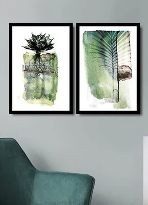 Immagine prodotto di Wallity, 2PSCTCIZ- APY2114, Colorato, Quadro su tela, 74 x 51 cm, Pittura: 100% MDF (Spessore: 2
