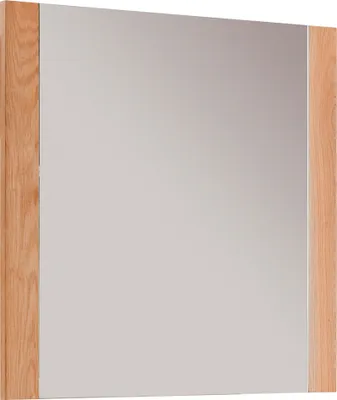 Produktbild von Garderobenspiegel LEUNA-64 Eiche massiv geölt, B/H/T: ca. 80/80/3 cm