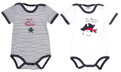 Produktbild von KANZ Jungen Babybody 2er Pack Kurzarm 056