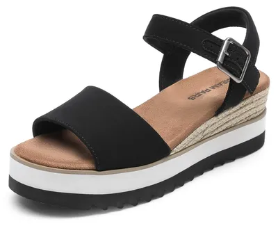 Produktbild von DREAM PAIRS Damen Espadrilles Sandalen mit offener Zehenpartie Elegante Plateau