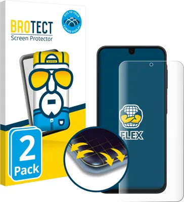 Produktbild von 2x BROTECT Fullscreen Schutzfolie für Samsung Galaxy A16 4G / A17 4G Displayschutz Folie Fullcover Klar Transparent