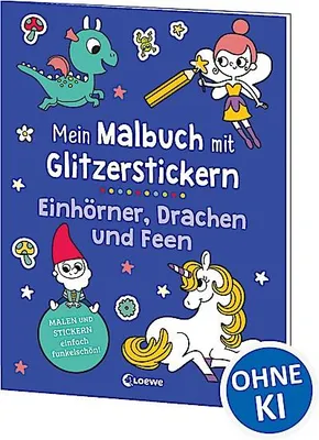 Immagine prodotto di Il mio libro da colorare con glitter: unicorni...