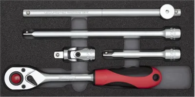 Produktbild von GEDORE red R22150008 Steckschlüssel-Satz 1/2" 2/6 CT-Modul 5-teilig, 3301707