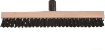 Produktbild von Bodenabzieher 40 cm 2in1 Holz Wasserabzieher & Bodenbürste Doppelseitige