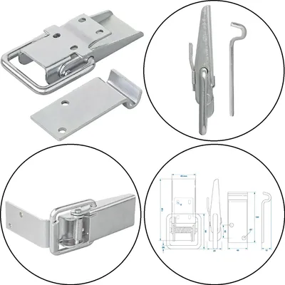 Produktbild von Spannverschluss Stahl Exzenterverschluss Hebelverschluss 140x7mm Anhänger 2025