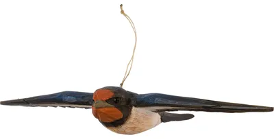 Produktbild von Wildlife Garden Decobird Fliegende Hausschwalbe handgeschnitzt