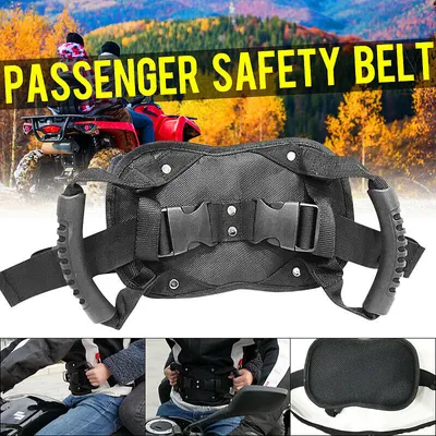 Image de Ceinture de sécurité arrière de moto Poignée de maintien accoudoir ventral Noir