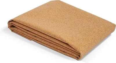 Produktbild von Faltbare Yogamatte aus Kork, inklusive Yogatasche – Vegan, frei von schädlichen Stoffen, antiallergen – 1 mm Mattenstärke, ideal für den Heimgebrauch