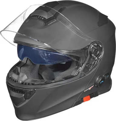 Produktbild von RS-983 Bluetooth Klapphelm Motorradhelm Conzept Motorrad Modular Helm rueger Schwarz Matt XS (53-54)