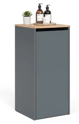 Obrázek produktu pro Koupelnová skříňka Vicco Viktor Antracit/zlatý dub 40.2 x 88.2 cm s košem na prádlo, Model 55163
