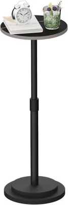 Produktbild von Famanu Beistelltisch höhenverstellbar - modern, rund, schwarz, 1 Stück