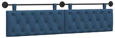 Immagine prodotto di Testiera sospesa Blu Tessuto