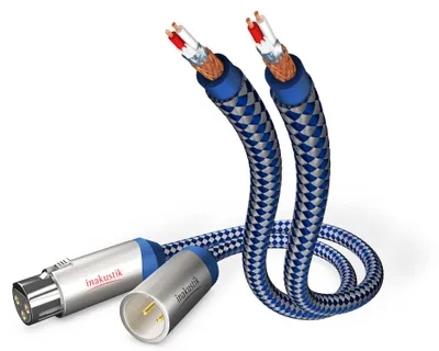 Produktbild von Inakustik 00405015, XLR, Männlich, XLR, Weiblich, 1,5 m, Blau, Silber