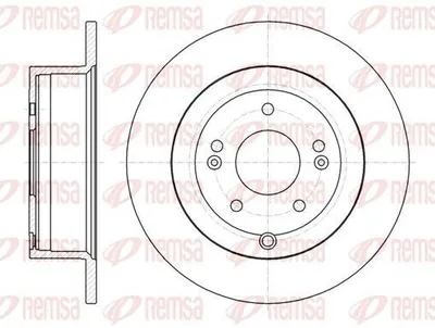 Produktbild von 2x REMSA Bremsscheibe 61106.00 hinten für HYUNDAI SANTA FÉ II (CM) 301 9mm 6 4kg