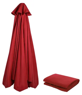 Produktbild von Ersatz-Sonnenschirmbezug 3 m/270 cm/2 m/230 cm/250 cm, 8/6 Streben, Anthrazit/Blau/Grau/Rot/Beige, UV-Schutz 80, windfest, stabil, für Strand, Terrasse und Garten.