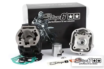 Zdjęcie produktu dla Stage6 wyścigowy szary tłok żeliwny 50cc Derbi Euro 3
