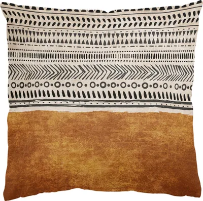 Produktbild von Dekokissen originell drinnen / Indoor Zierkissen Canvas waschbar Design braun Sofakissen mit Füllung