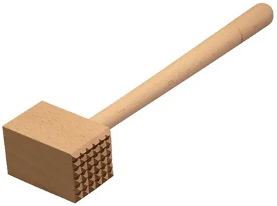 Produktbild von Fleischhammer Holzkopf Buche Fleischklopfer Schnitzelklopfer