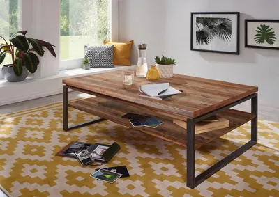 Produktbild von Couchtisch 120x80cm 'Genua' Akazie gebürstet