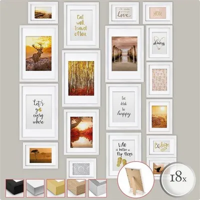Image de Cadre photo mural, 18 photos