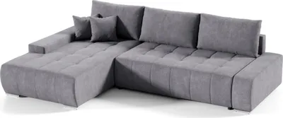 Produktbild von Intenso Ecksofa mit Schlaffunktion Velutti L, Grau, Links