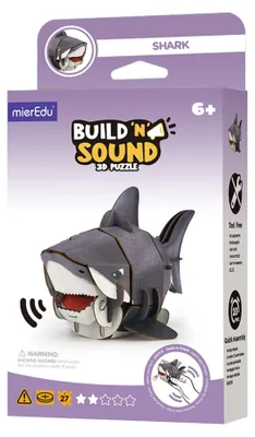 Produktbild von 3D-Puzzle „Hai“ mit Sound zum Zusammenbauen