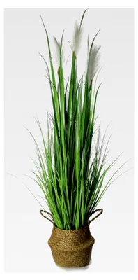 Produktbild von Kunstgras 120 cm hoch mit Seegraskorb