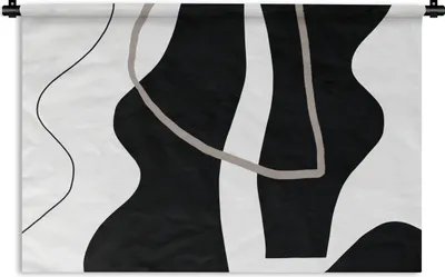Produktbild von MuchoWow® Wandteppich Wandbehang Abstrakt - Minimalismus - Design 60x40 cm Tapisserie Dekoration Wandtuch - Wanddekorationen