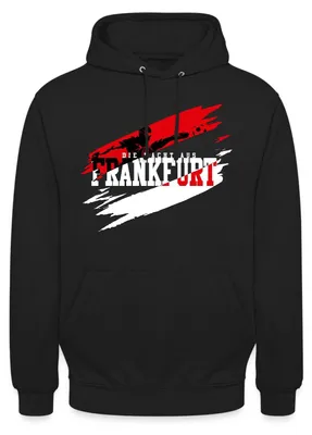 Produktbild von Spreadshirt Die Macht Aus Frankfurt Fußball Fan Uni Hoodie, L, Schwarz