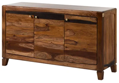 Immagine prodotto di MASSIVMOEBEL24 | ANCONA #221 Credenza in legno di sheesham - laccato / marrone scuro 140x45x80
