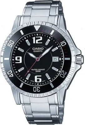 Zdjęcie produktu dla Zegarek CASIO BASIC, Stal Nierdzewna, Kwarcowy, Wodoszczelność 20 ATM, Szary i Czarny