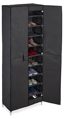 Schuhschrank Stoff 30 Paar 168x61x31,5 cm Anthrazit