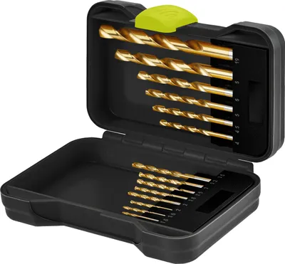 Produktbild von HSS-Metallbohrer-Set, 15-tlg. flexibles Werkzeug-Set in robuster Transportbox