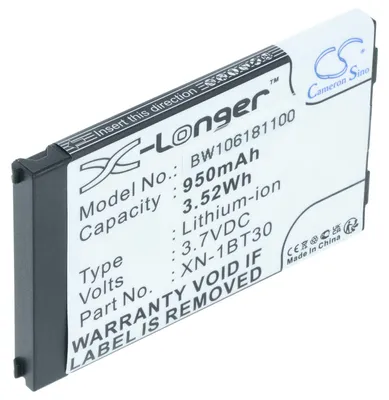 Produktbild von vhbw Akku kompatibel mit Sharp TM200, TM300 Handy Smartphone Telefon (950 mAh, 3,7 V, Li-Ion)