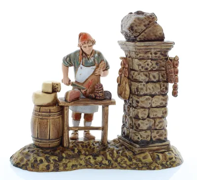 Dekofigur Salumiere Gruppe, mehrfarbig, 10 cm