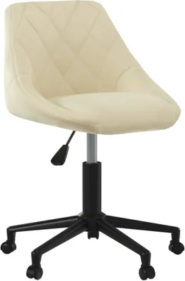 Obrázok produktu pre vidaXL Kancelárska stolička Swivel Cream Velvet