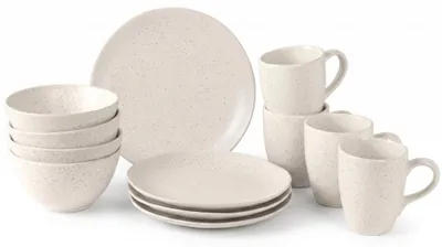 Obrázok produktu pre Súprava na raňajky Broste Copenhagen Nordic Vanilla, 12-dielna / pre 4 osoby – 4 raňajkové taniere, 4 misy a 4 šálky