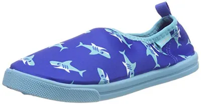 Produktbild von Playshoes Jungen Uni Kinder Aqua-Schuhe Slipper Hai, blau, 22/23 EU
