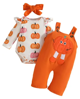 Immagine prodotto di Set composto da body a maniche corte e pantaloni a tuta, taglia 0-3 mesi, color arancione, ideale per l'uso quotidiano