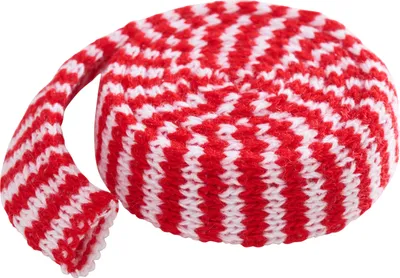 Produktbild von Strickschlauch, zweifarbig, 12 Nadeln/Ø1,5 cm, 100 cm Rot/Weiß