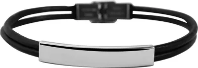 Produktbild von Akzent Echtlederarmband mit Edelstahlgravurplatte