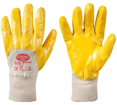 Obrázek produktu pro 1 pár nitrilových ochranných pracovních rukavic Strong Hand Gelbstar velikosti 8