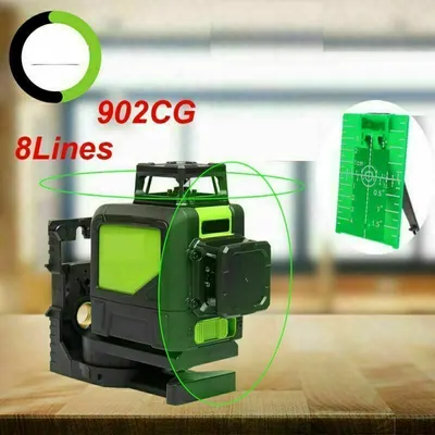 Produktbild von Huepar 902CG Lasermessgeräte Kreuzlinienlaser Set Nivelliergerät Laser Linienlaser Laserebene