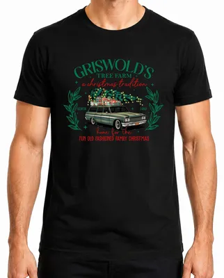 Obrázok produktu pre Griswold's Tree Farm Christmas Tradition - Vianočné tričko, čierne, 3XL