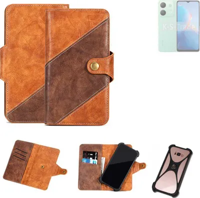 Produktbild von K-S-Trade Handyhülle Schutzhülle Bookstyle Case Wallet-Case kompatibel mit Infinix Smart 7 (6515) Cover Klapphülle Kantenschutz Smartphone