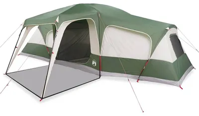 Immagine prodotto di vidaXL Tenda familiare con tenda 9 persone Verde Impermeabile