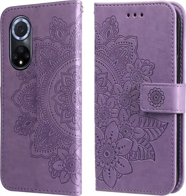 Zdjęcie produktu dla Pokrowiec König Design kompatybilny z etui na telefon komórkowy Honor Honor 50 ze skóry syntetycznej - Etui na telefon komórkowy jasnofioletowe