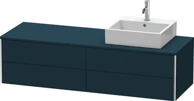 Produktbild von Waschtischunterbau XSQUARE 400x1600x548mm Be re na-bl seidenmatt nachtblau seidenmatt